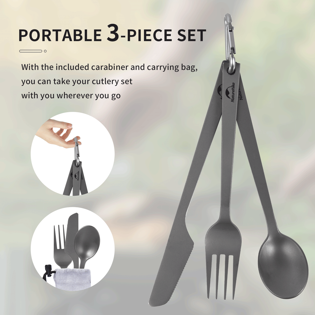 Titanium Camping Cutlery Set