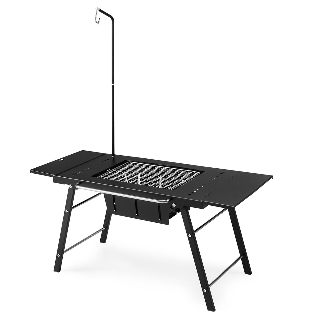 campingtisch mit integriertem grill TerraGrid™ IGT modularer – Naturehike Campingplatz Camping Georgenthal in ONE-SIZE Color:White Retro Classic | Ignitor Mirror