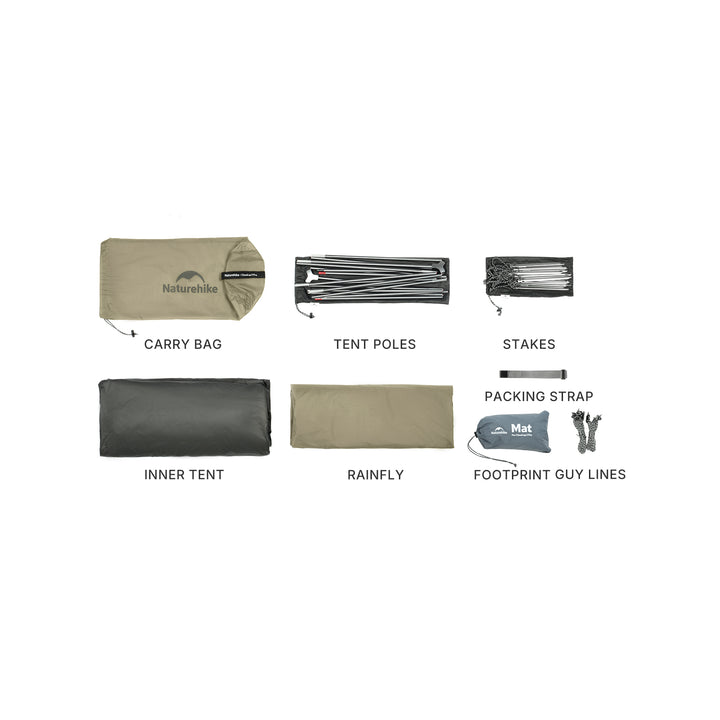 Cloud Up™ Pro ultralicht backpacktent voor 1 persoon
