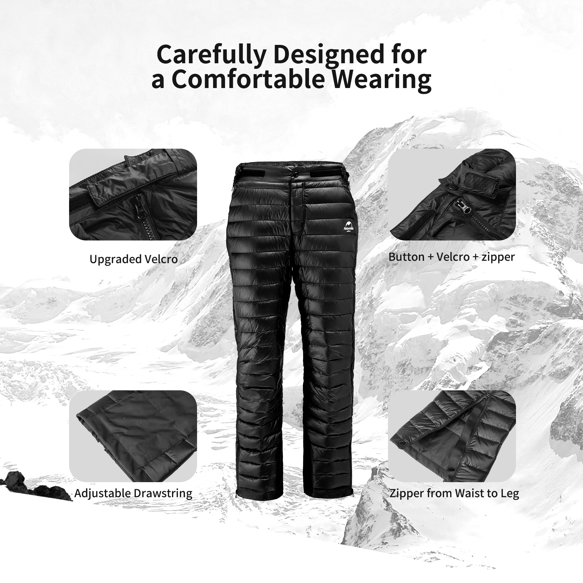 Yushang™ Dual Side Zip Duck Down Pants – Naturehike