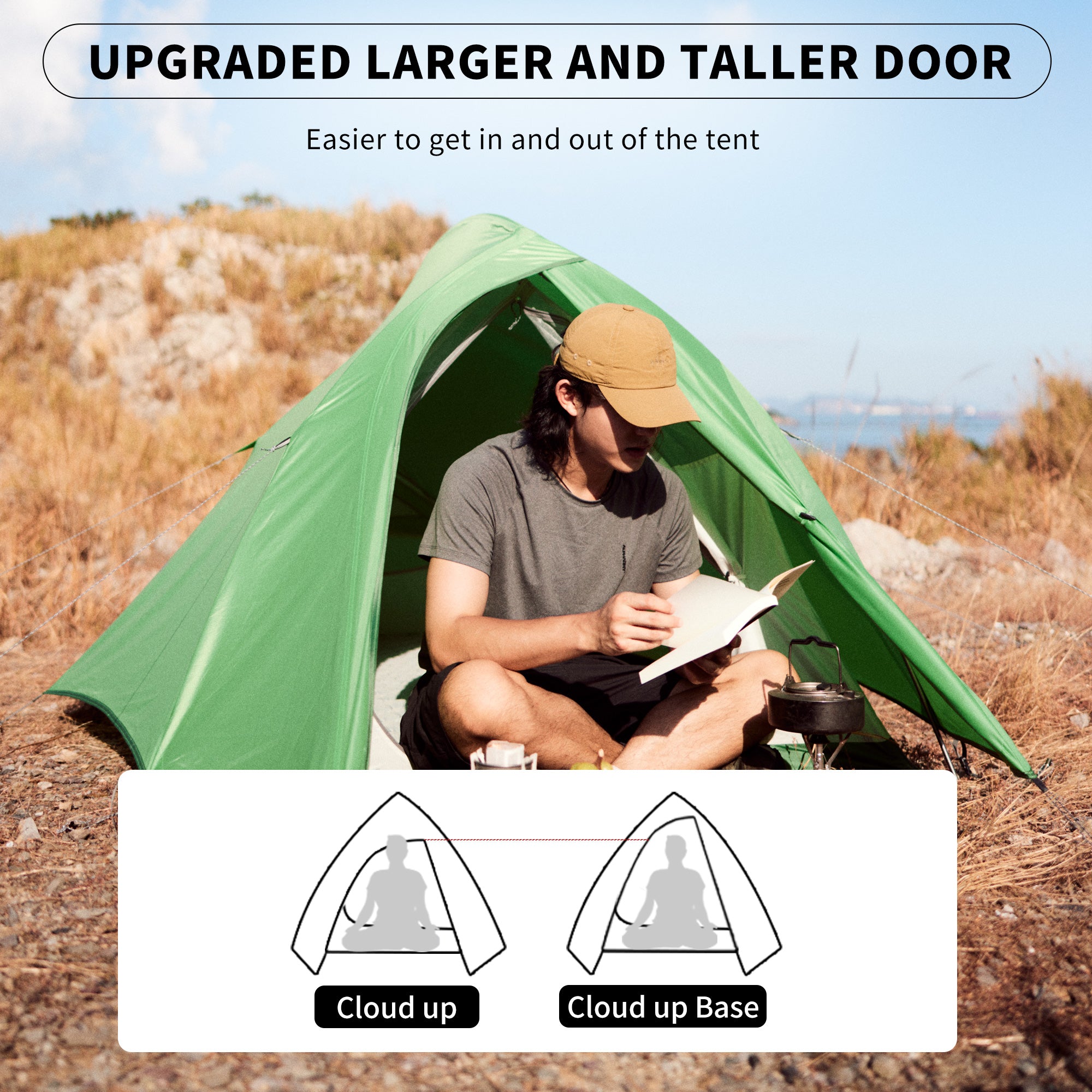 Cloud Up Base 1-Person Ultralight Backpacking Tent | Naturehike