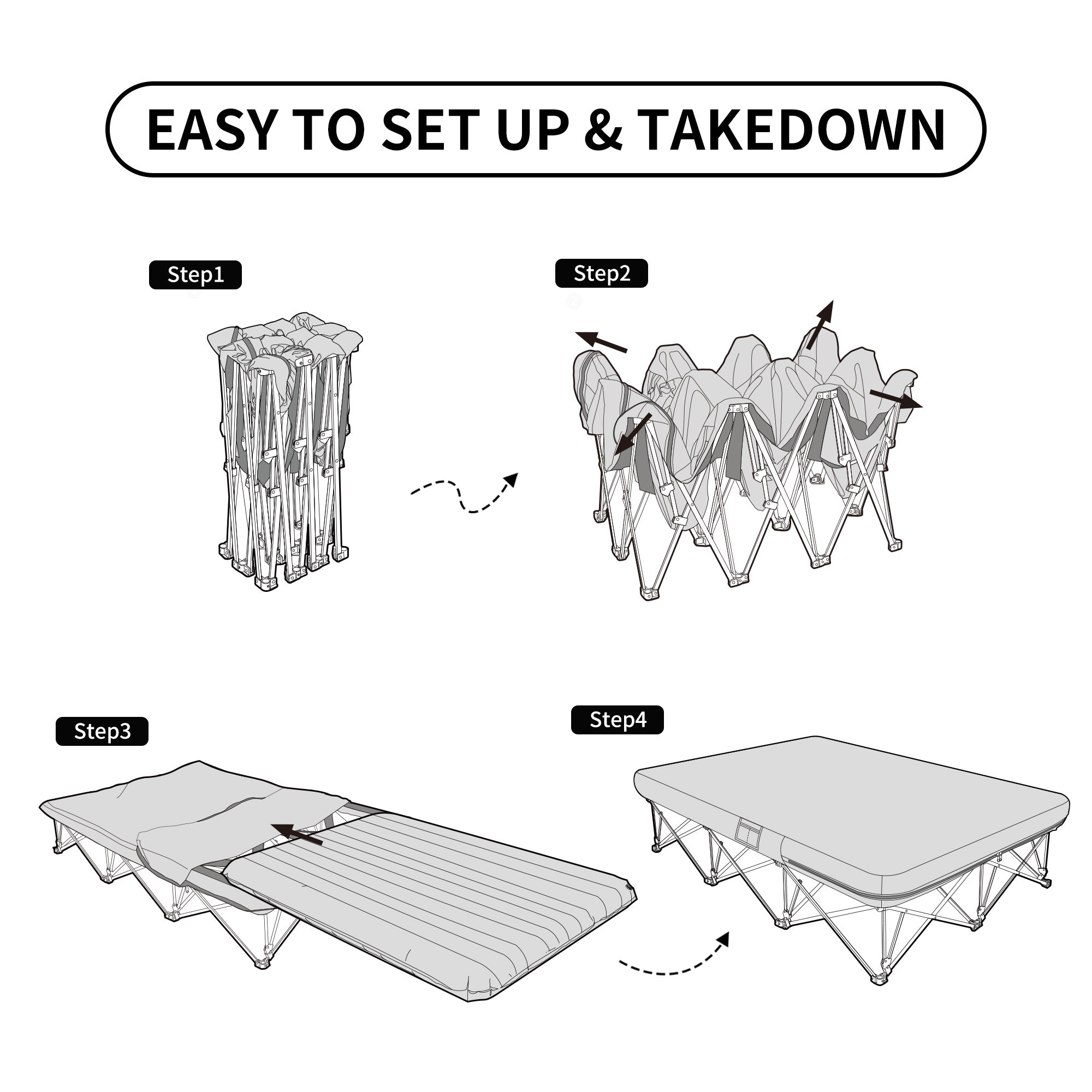 ShiYe™ XJC13 Folding Double Camping Cot – Naturehike