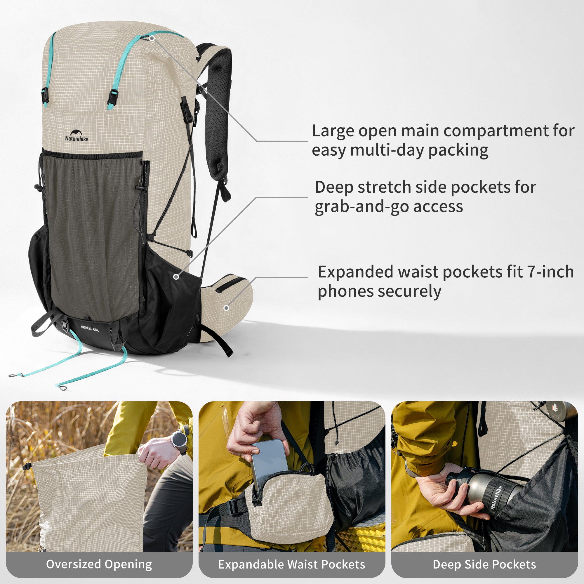 Rock™ 2.0 Hiking Backpack - Naturehike
