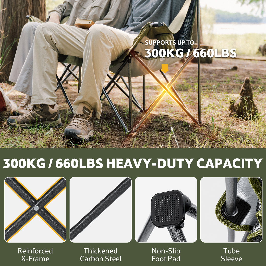 ComfortMax™ T02 Portable 2-Person Camping Chair