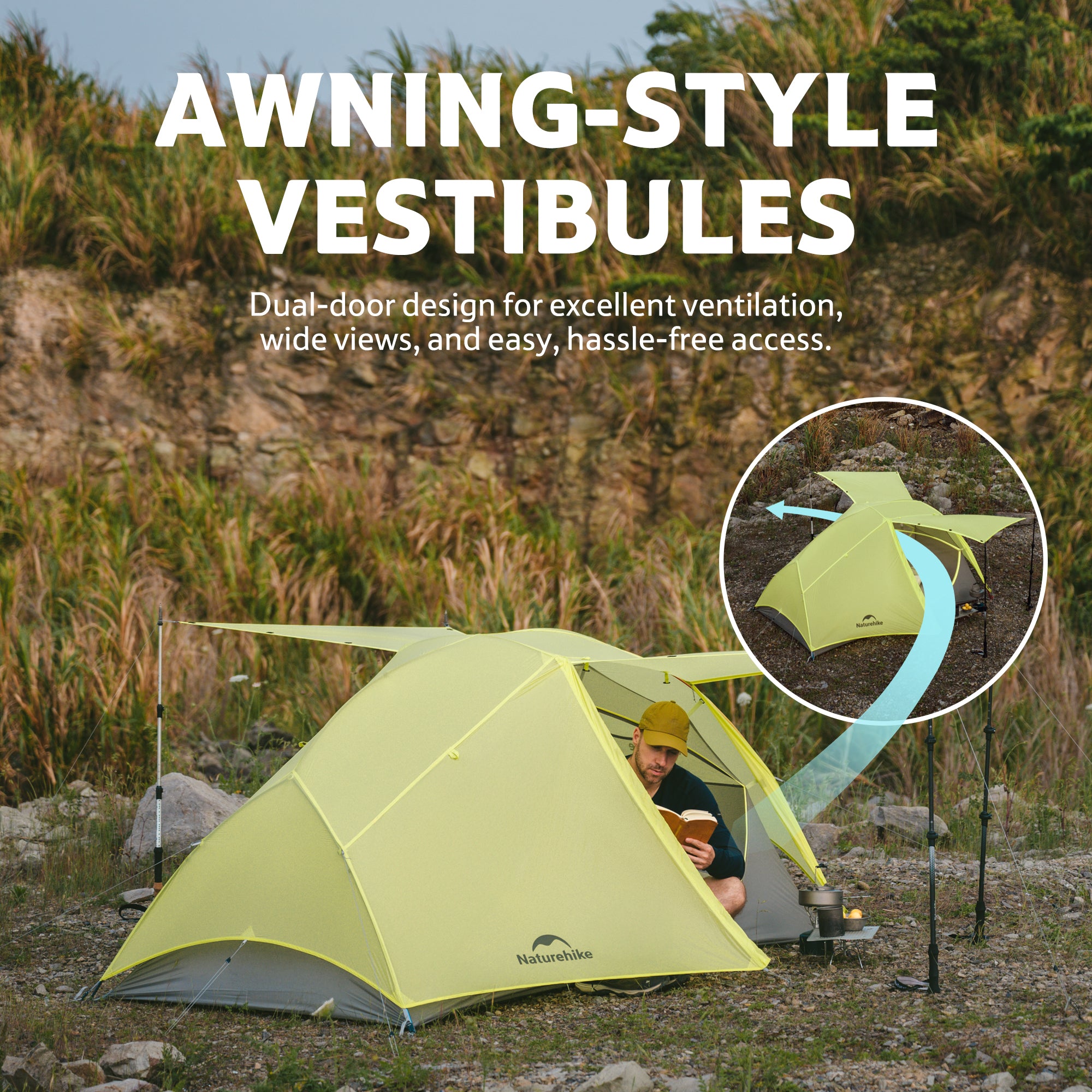 Star River™ EXT 2-Person Ultralight Backpacking Tent | Naturehike