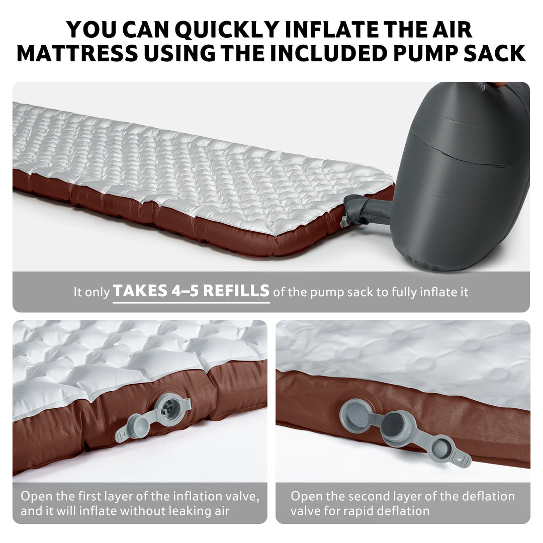 TuYe™ R5.8 Ultralight Inflatable Pad with Reinforced Sidewalls