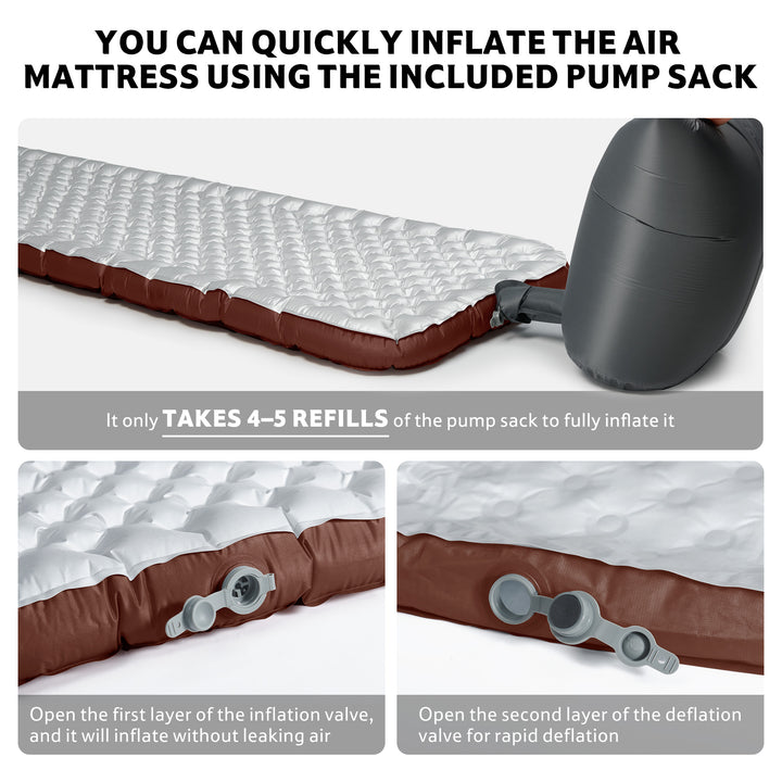 TuYe™ R5.8 Ultralight Inflatable Pad with Reinforced Sidewalls