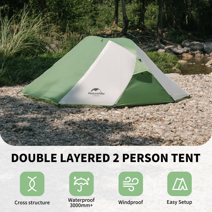 Butterfly-shaped Double Layered 2-Person Camping Tent