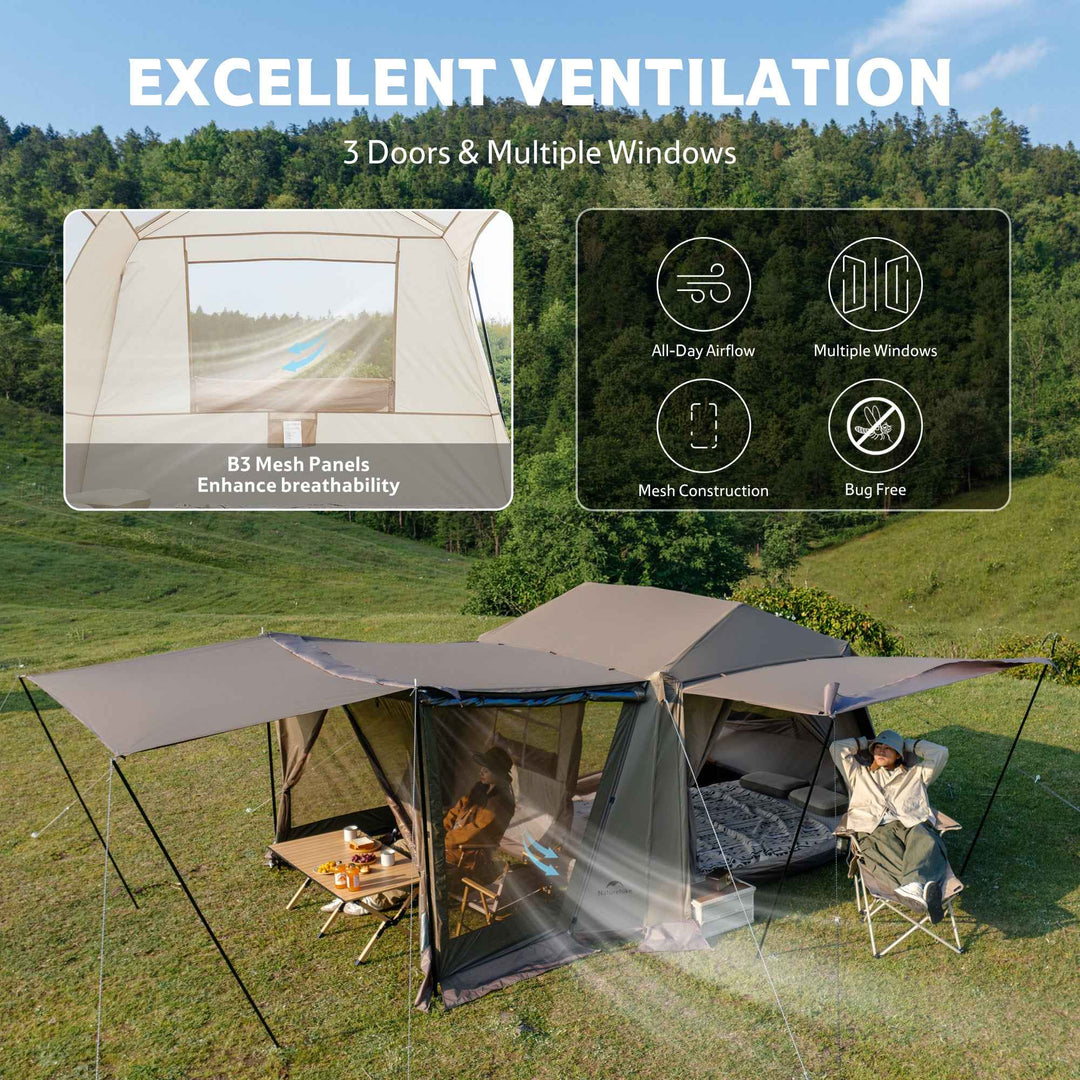 Village™ 6.0 Flagship Combinable 4-Person Instant Cabin Tent