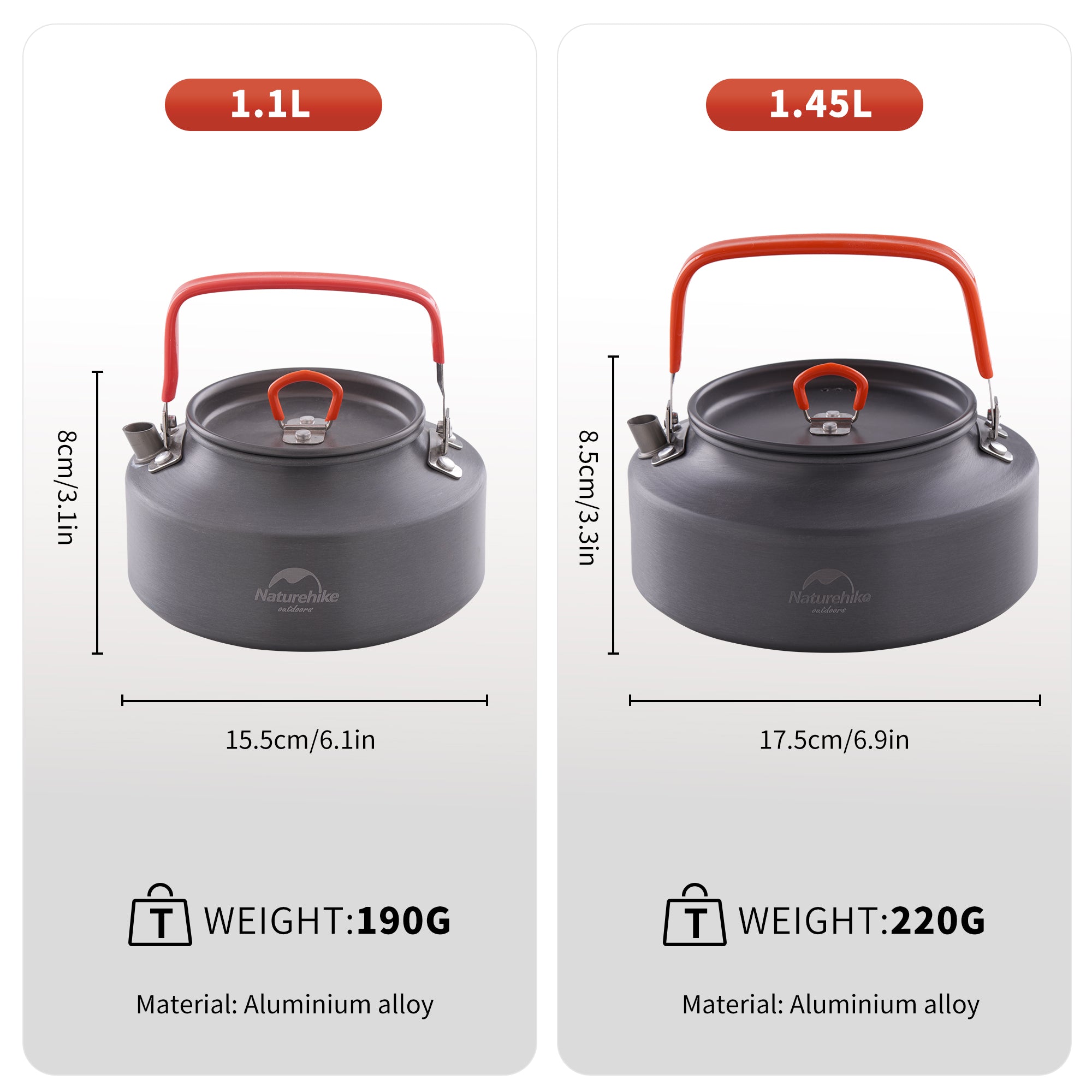 kettle outdoor Aluminum Alloy Camping Kettle – Naturehike