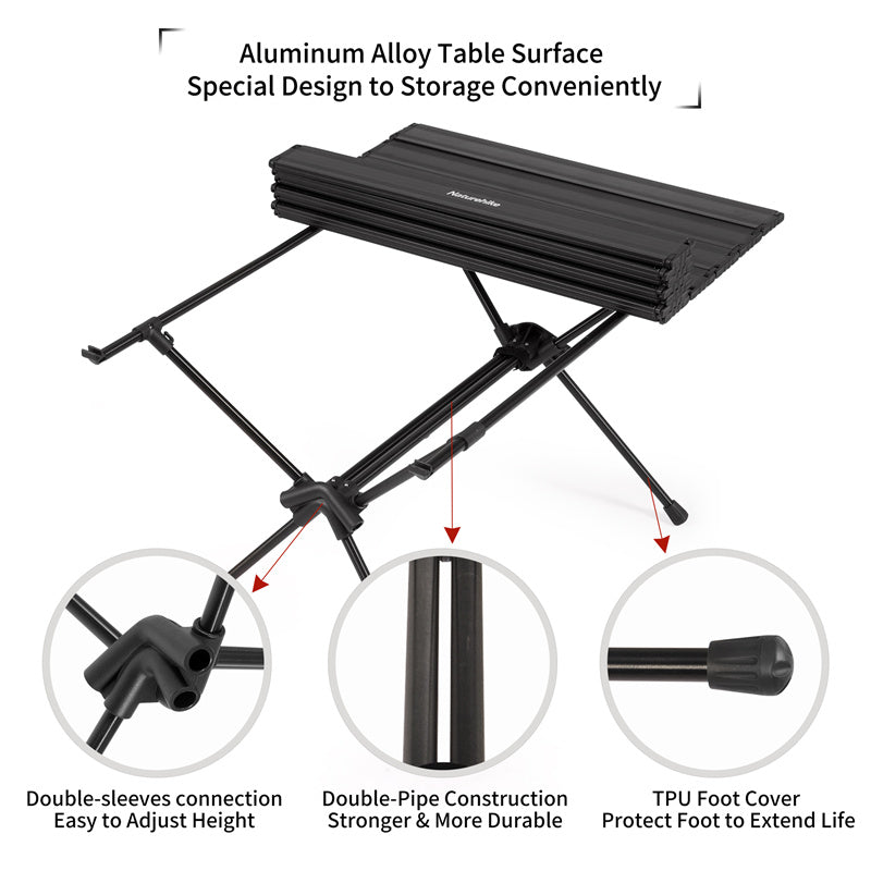 An image of a Naturehike FT11 Detachable Aluminum Alloy Table by Naturehike official store