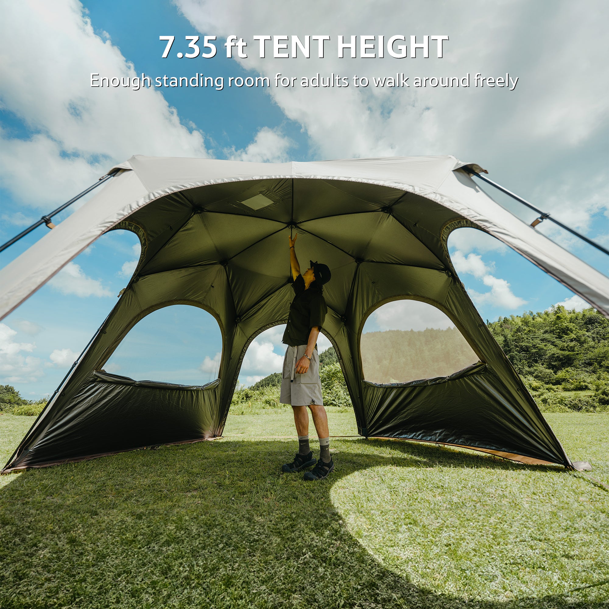 Cloud Boundar™ 6-sided Pop-Up Canopy Tent | Naturehike