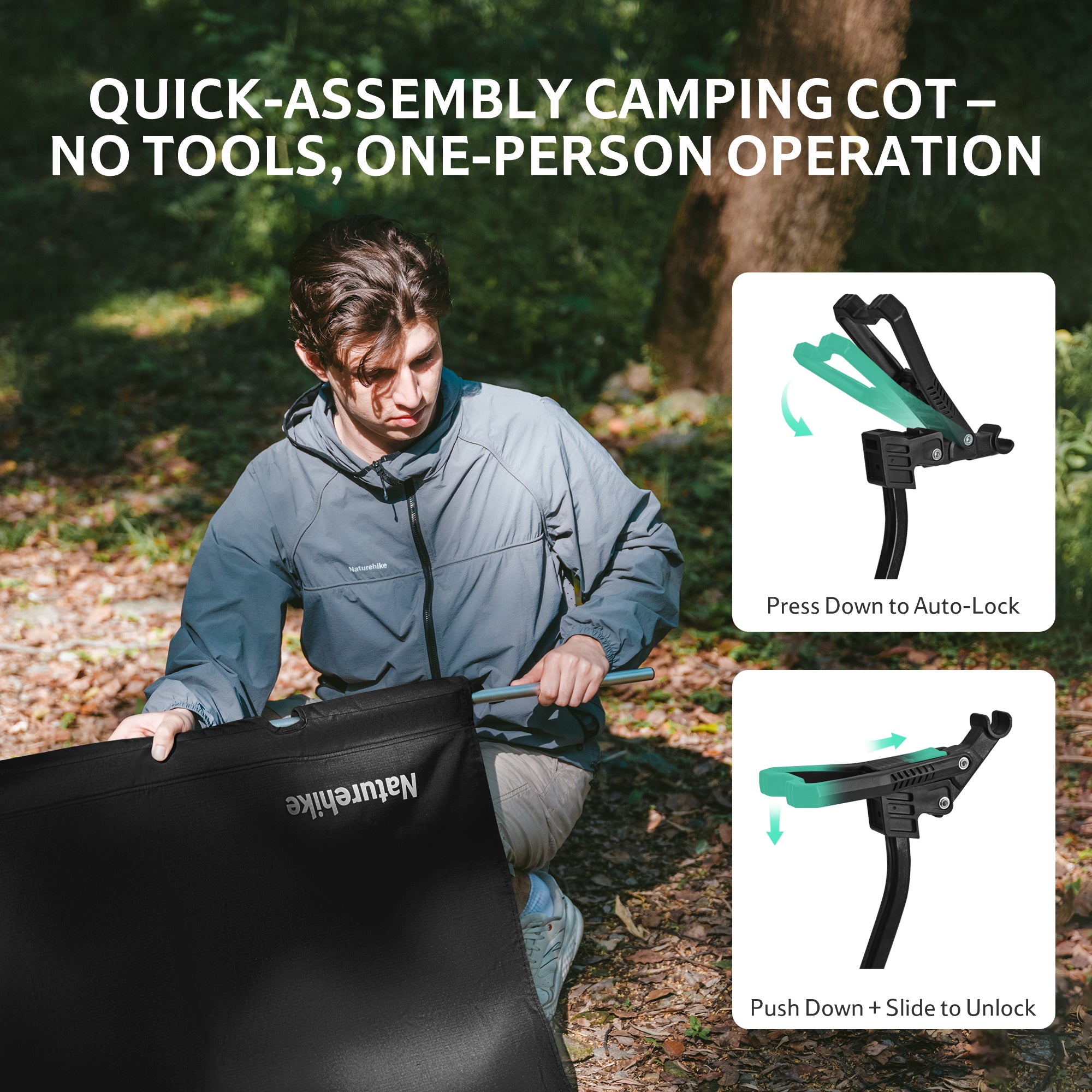 GreenField™ XJC08 Folding Camping Cot | Naturehike