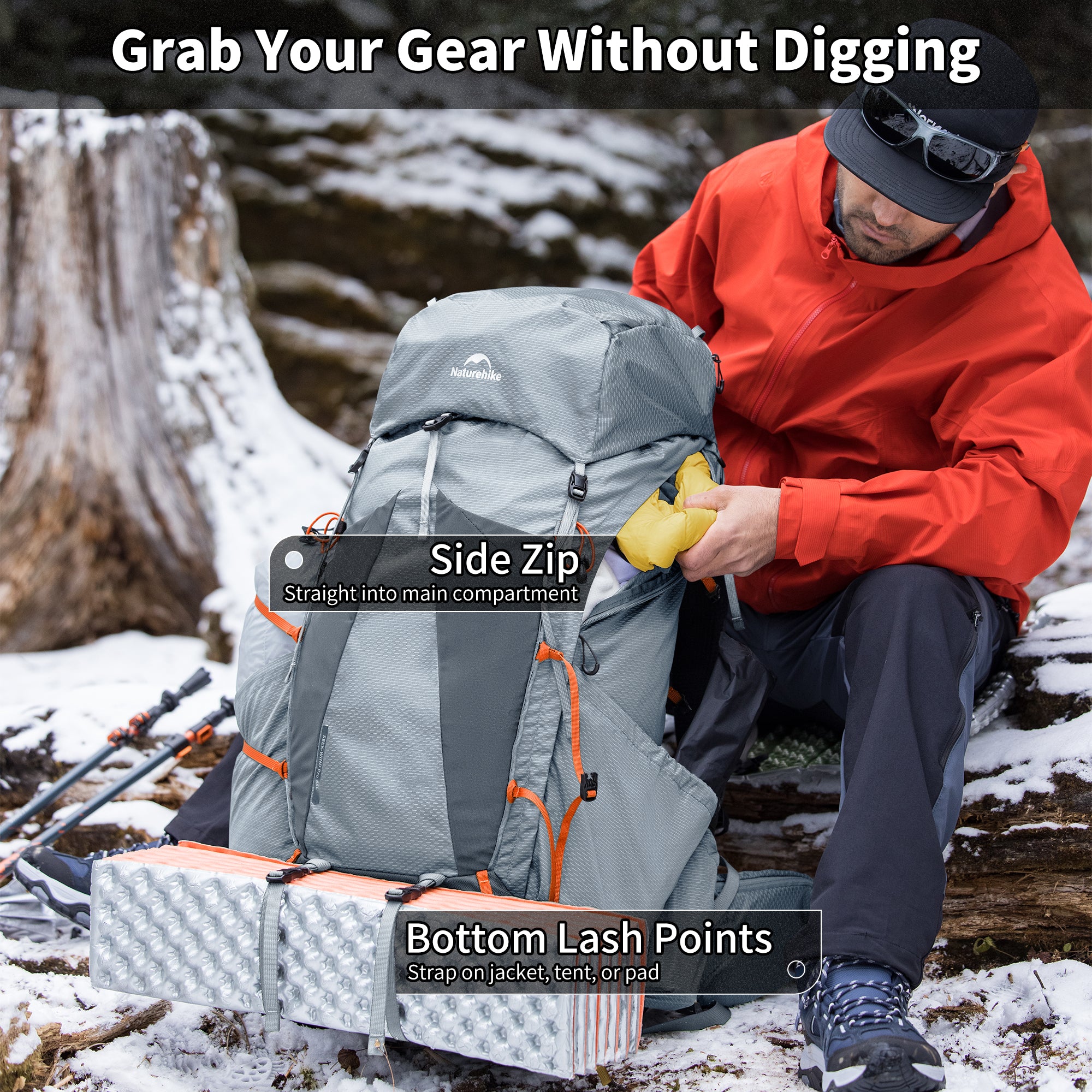 Seek Wind™ Pro Hiking Backpack - Naturehike