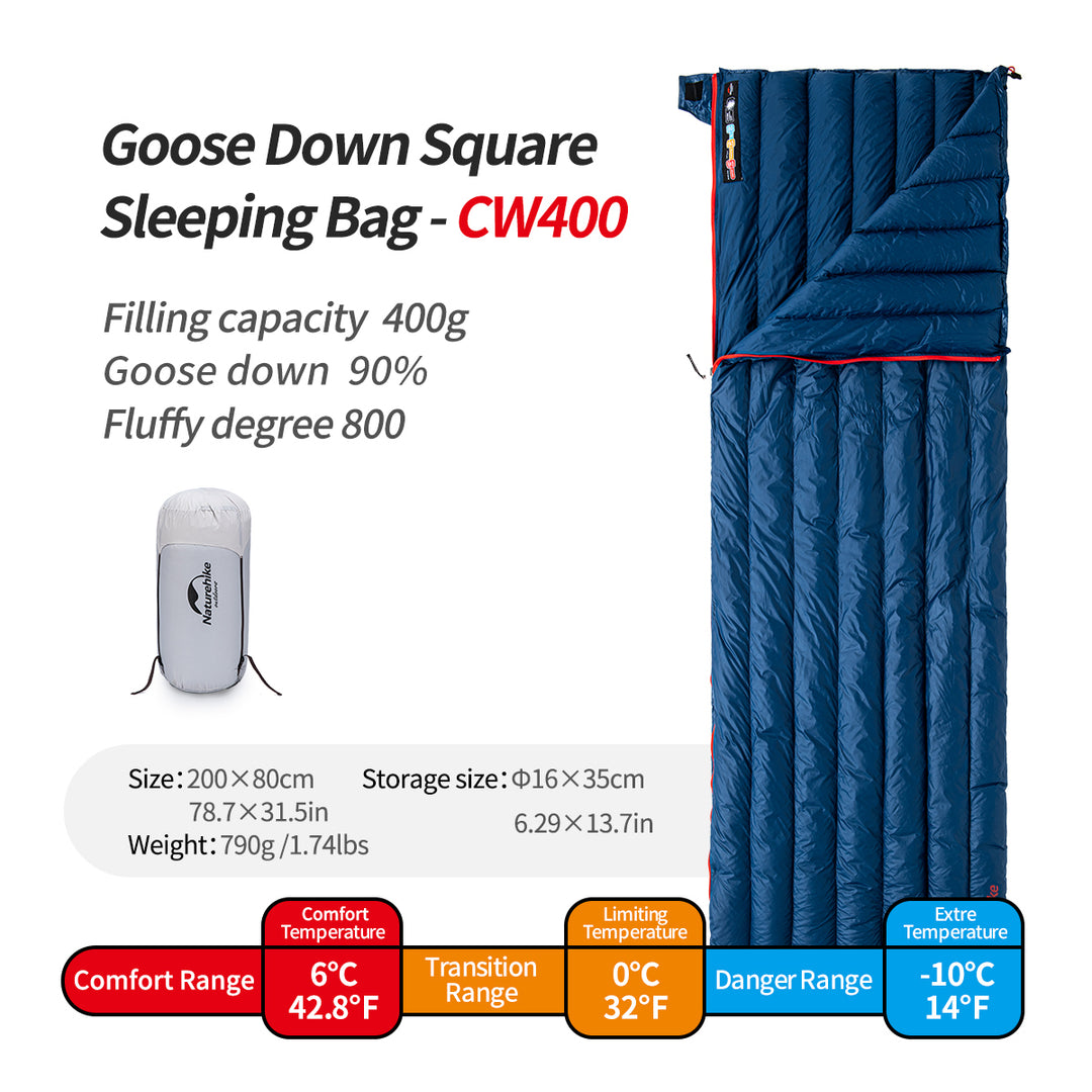 CWM™400 Daunen-Ultraleicht-Schlafsack 43°F / 6°C