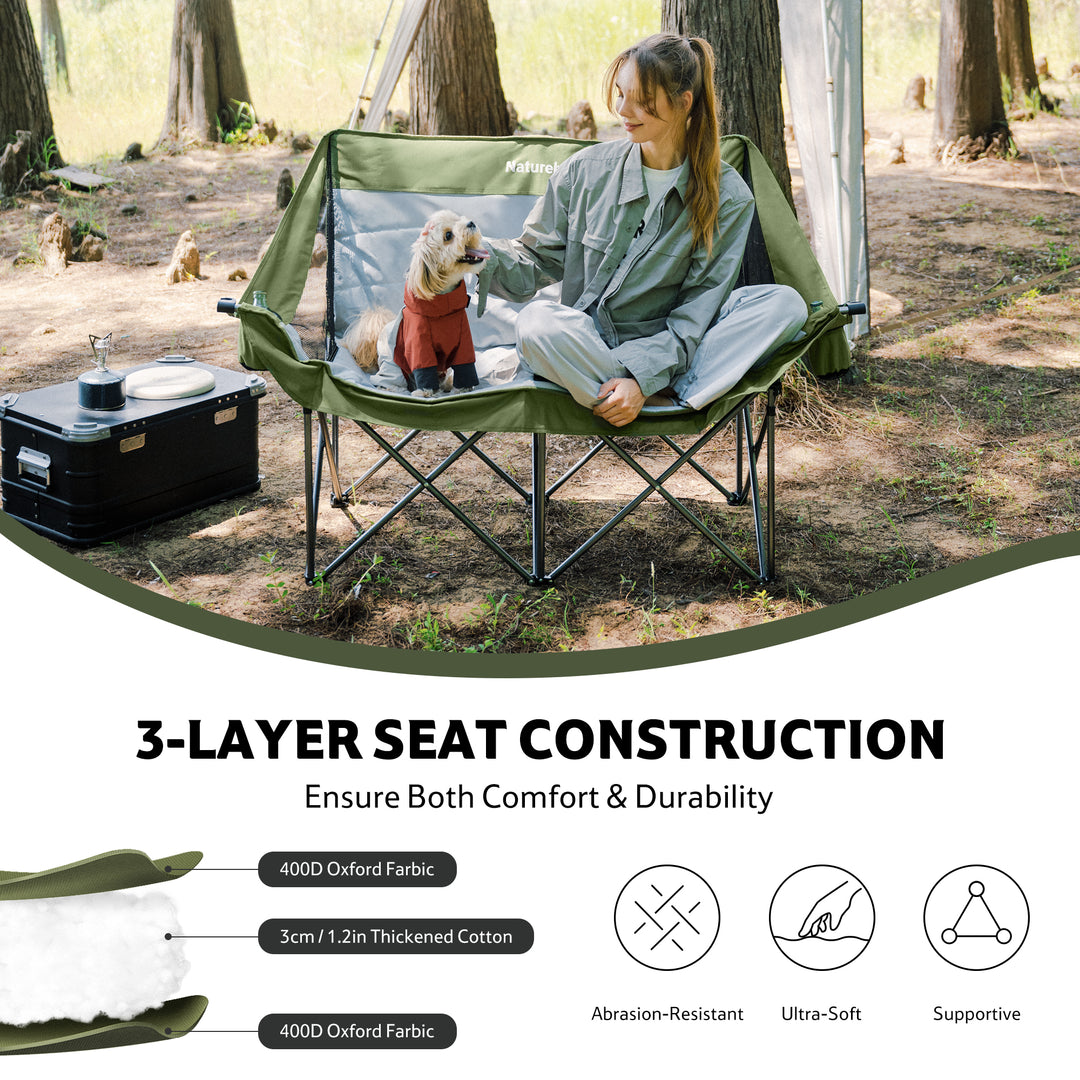 ComfortMax™ T02 Portable 2-Person Camping Chair