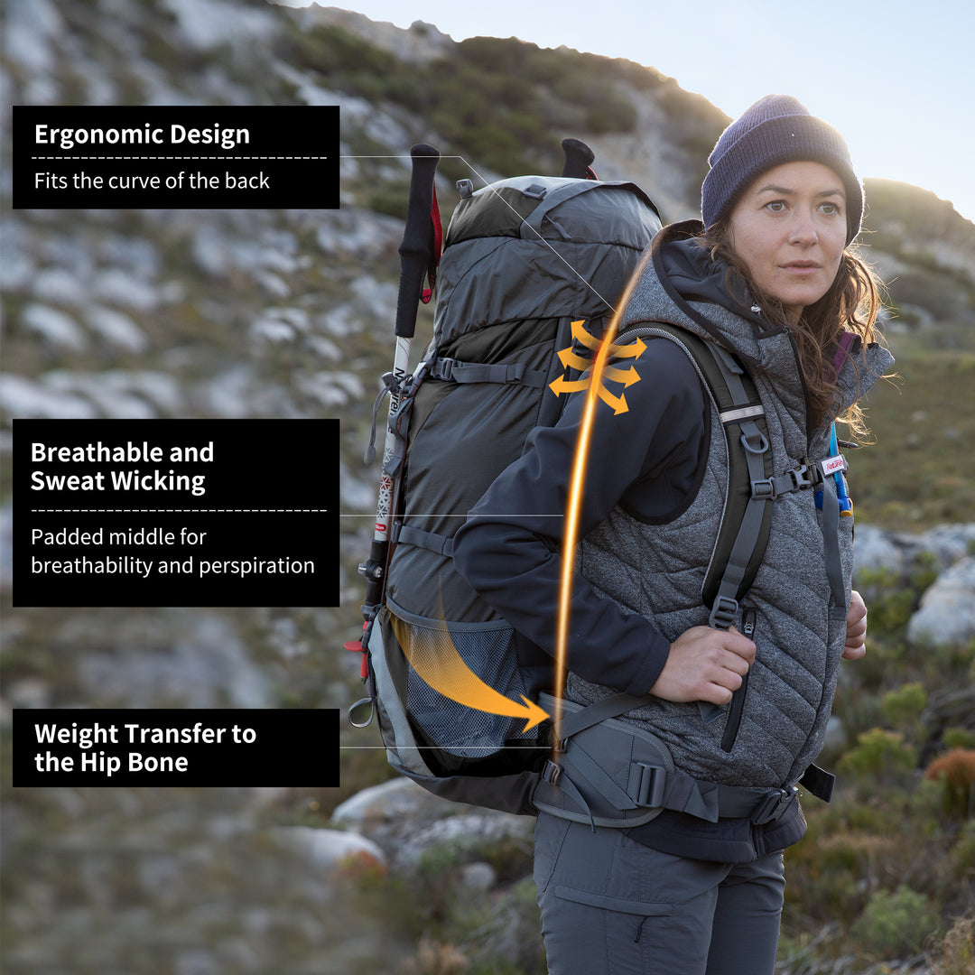 70+5L Mountaineering Backpack – Naturehike 70+5L Mountaineering Backpack – Naturehike