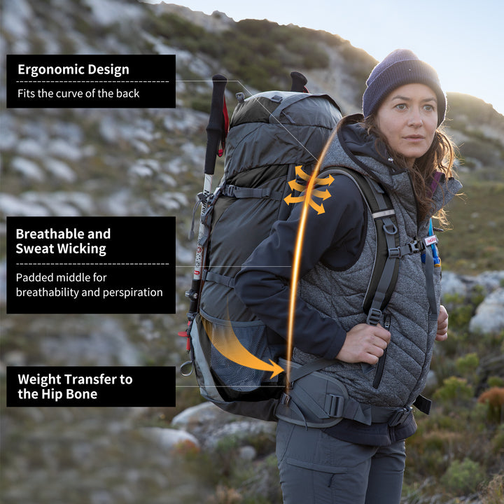 70+5L Mountaineering Backpack