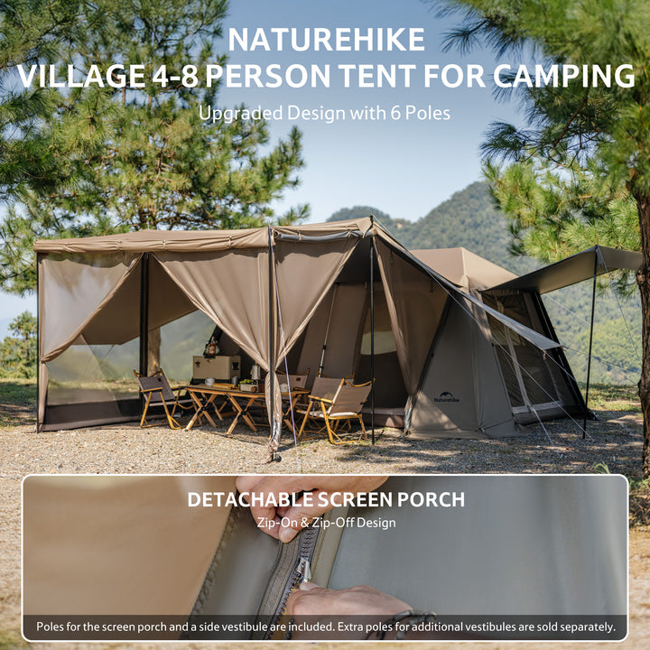 Tenda istantanea da campeggio Village™ 13 Flagship PRO per 8 persone