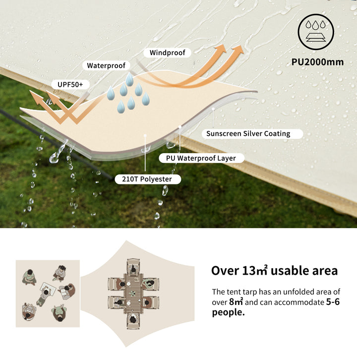 Ango™ 3-Person Auto Tent with Canopy