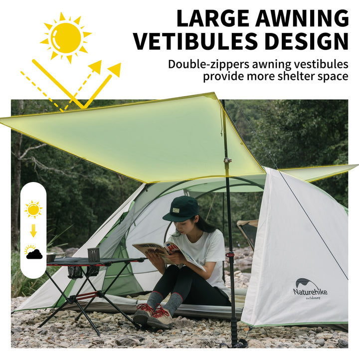 Butterfly-shaped Double Layered 2-Person Camping Tent