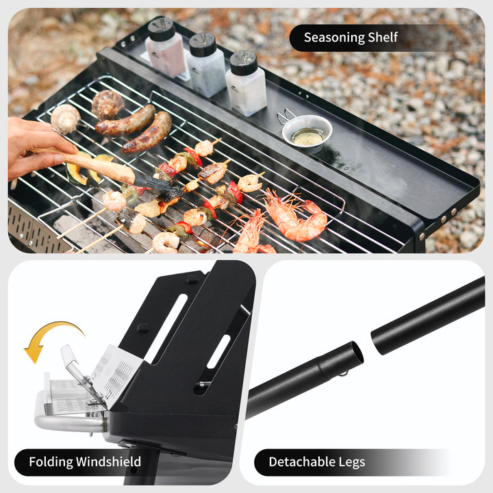 Moyan™ Upright Folding BBQ Grill