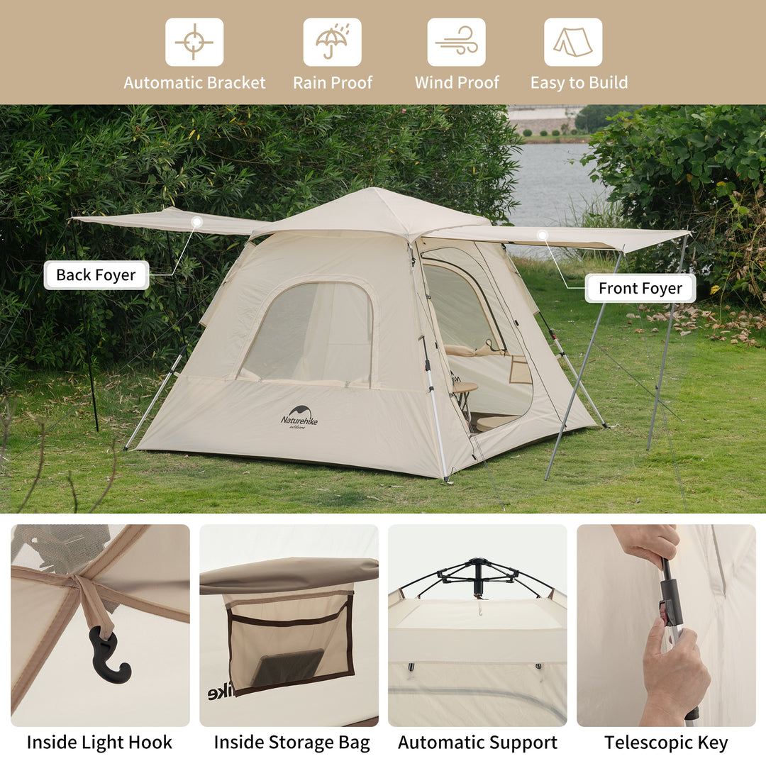 stand in tent Ango 3-Person Lightweight Park Tent – Naturehike