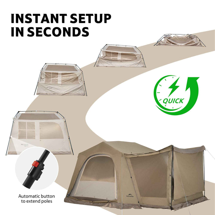Village™ 6.0 Flagship Combinable 4-Person Instant Cabin Tent