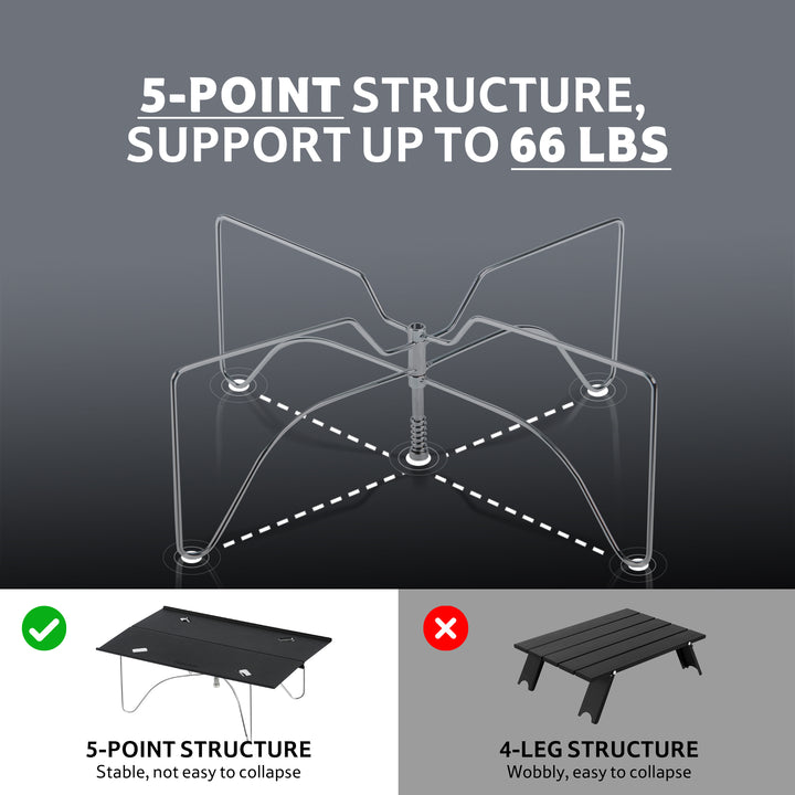 PeakLite™ X01 Portable Folding Camping Table