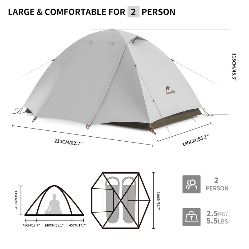 An image of a Naturehike Cloud-Creek Ultralight Freestanding Tent by Naturehike official store