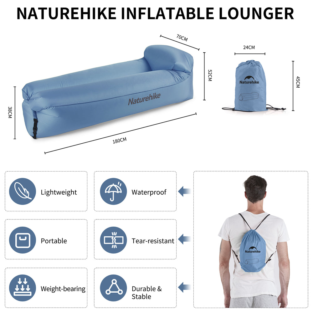 Double Lazy Inflatable Sofa With Pillow - Naturehike