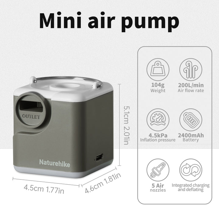 Wind-air™ Compact Rechargeable Multi-Function Air Pump
