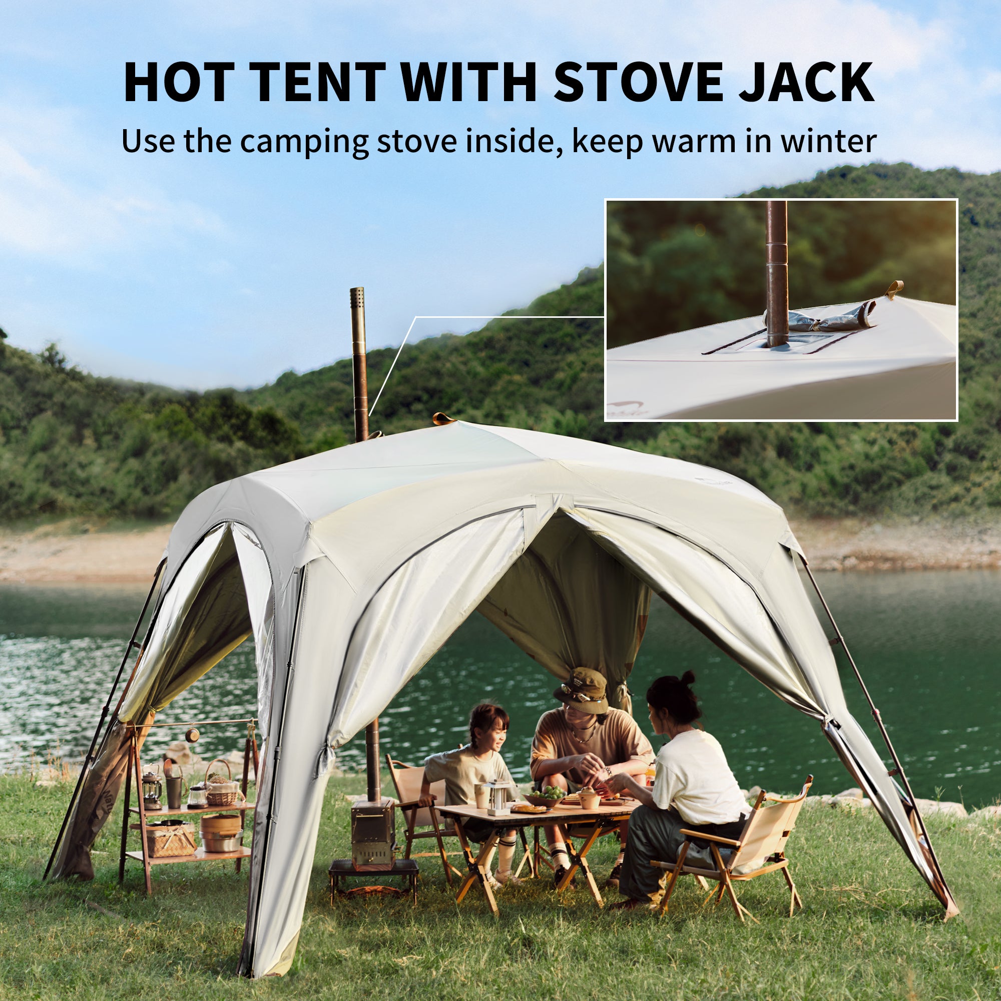 Cloud Boundar™ 4-sided Pop-Up Canopy Tent | Naturehike