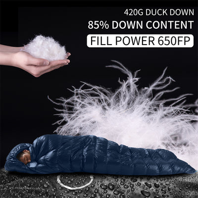 An image of a Naturehike Snowbird Mummy Duck Down Sleeping Bag by Naturehike official store