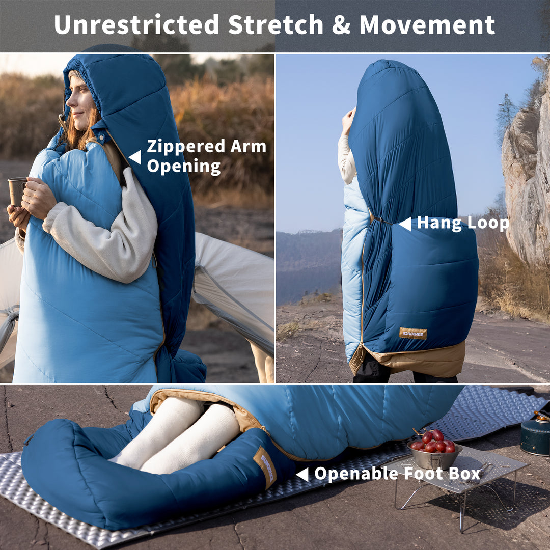 Mujin™ Pro Synthetic Mummy Sleeping Bag 41°F / 5°C