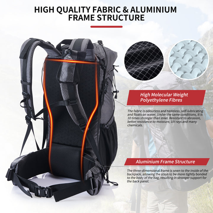 Rock 60+5L Hiking Backpack