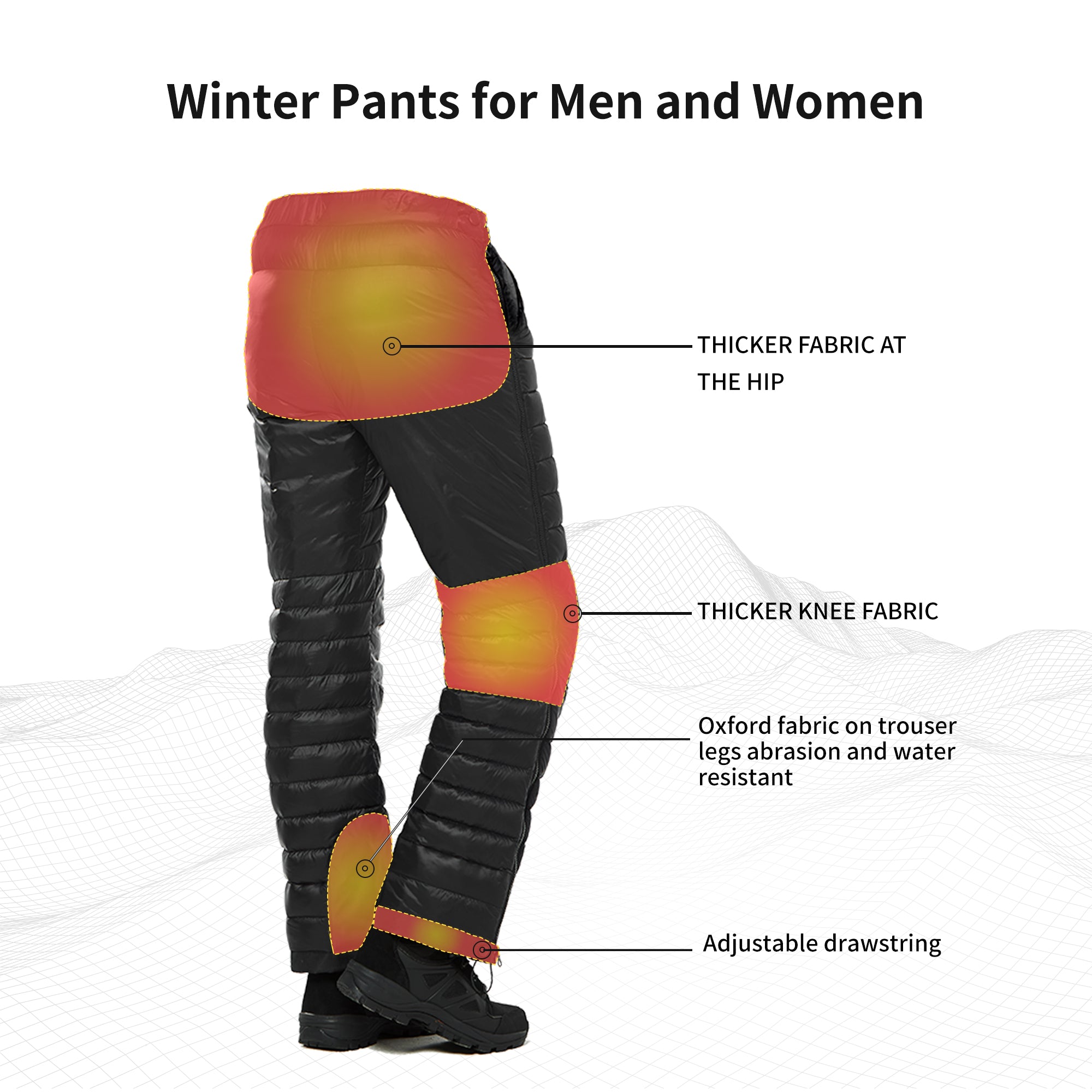 Yushang™ Dual Side Zip Duck Down Pants – Naturehike