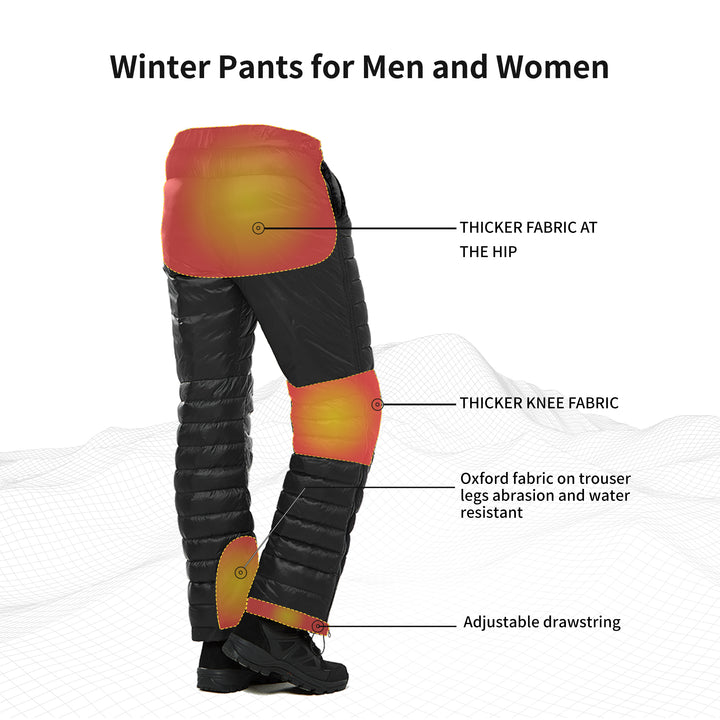 Yushang™ Dual Side Zip Duck Down Pants