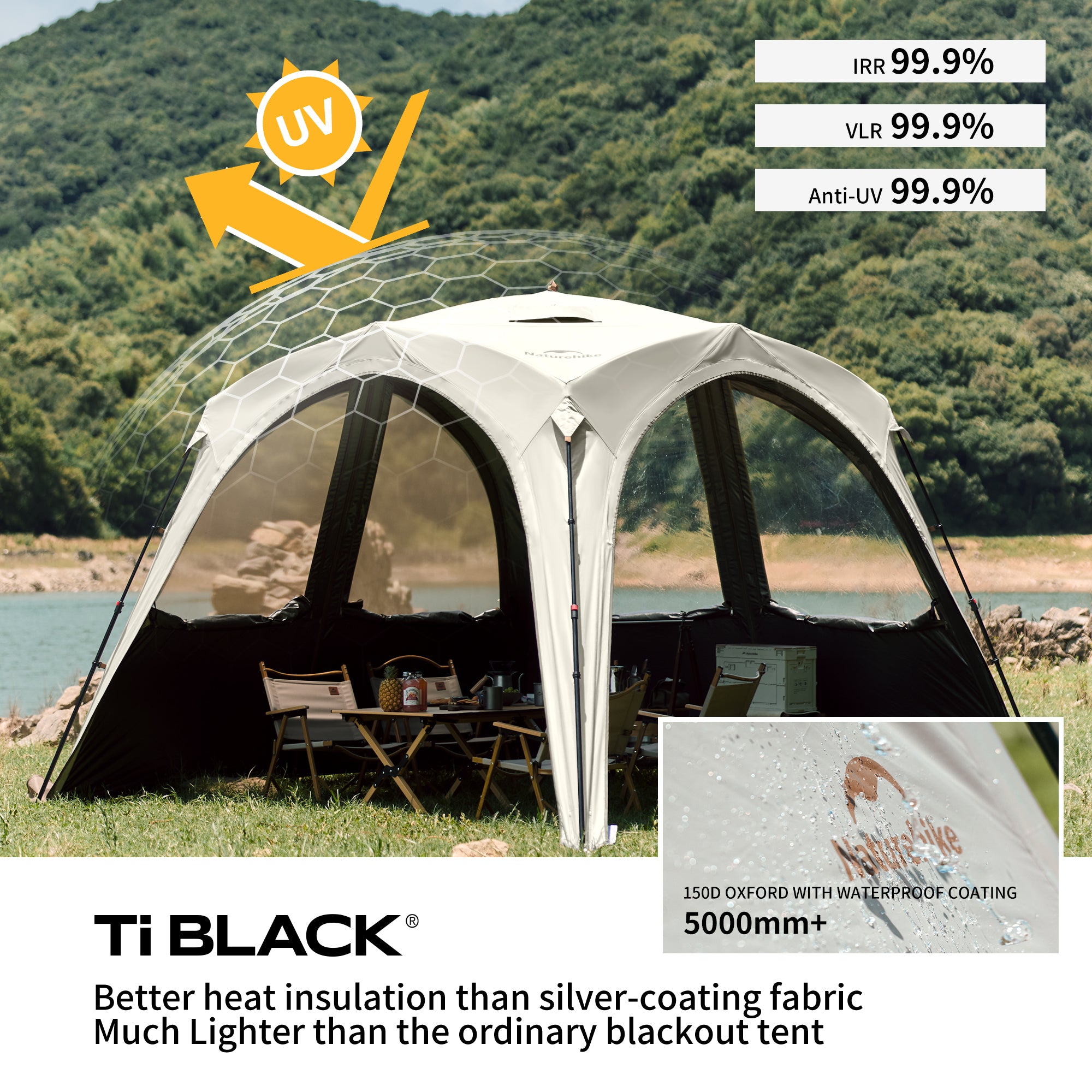 Cloud Boundar™ 4-sided Pop-Up Canopy Tent | Naturehike
