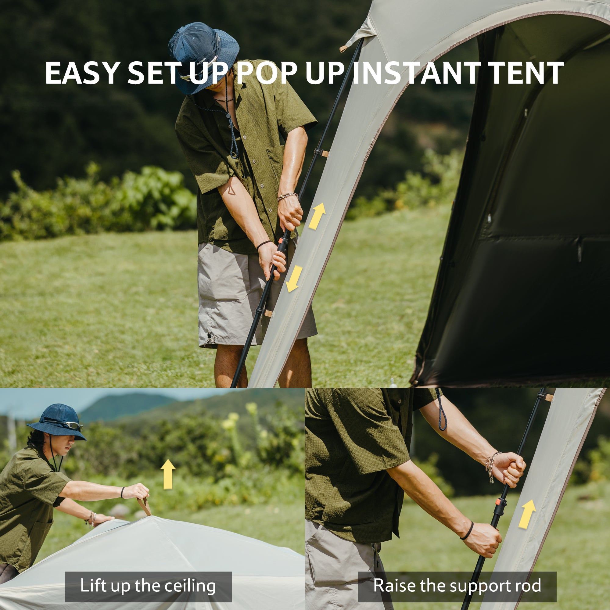 Cloud Boundar™ 6-sided Pop-Up Canopy Tent | Naturehike