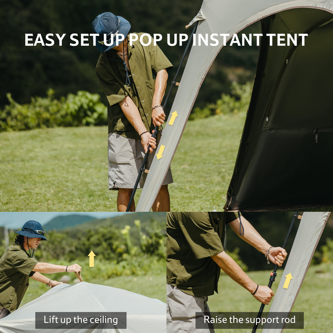 tent supports Cloud Boundar™ 6-sided Pop-Up Canopy Tent