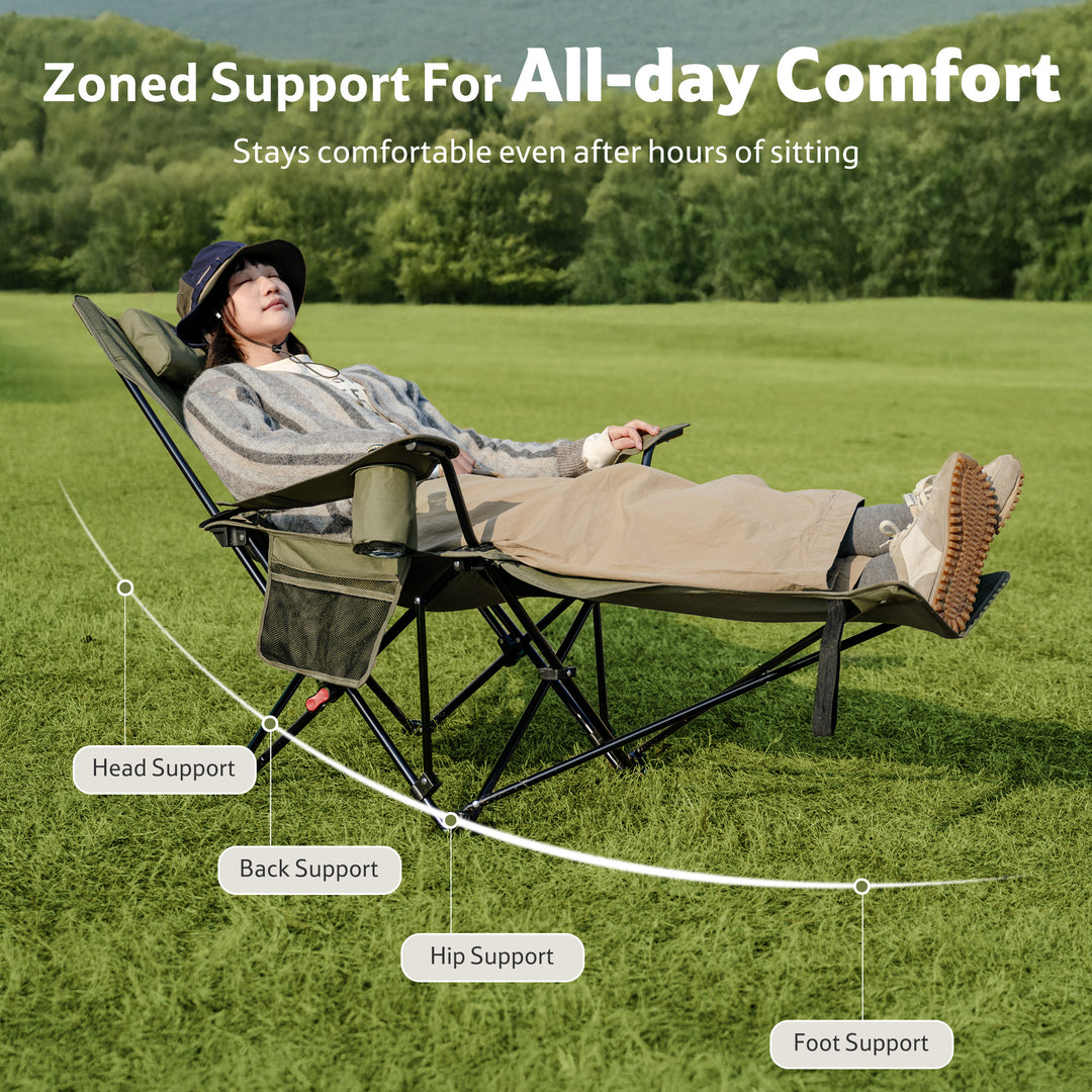 SeaStar™ High-Back Camping Chair with Footrest