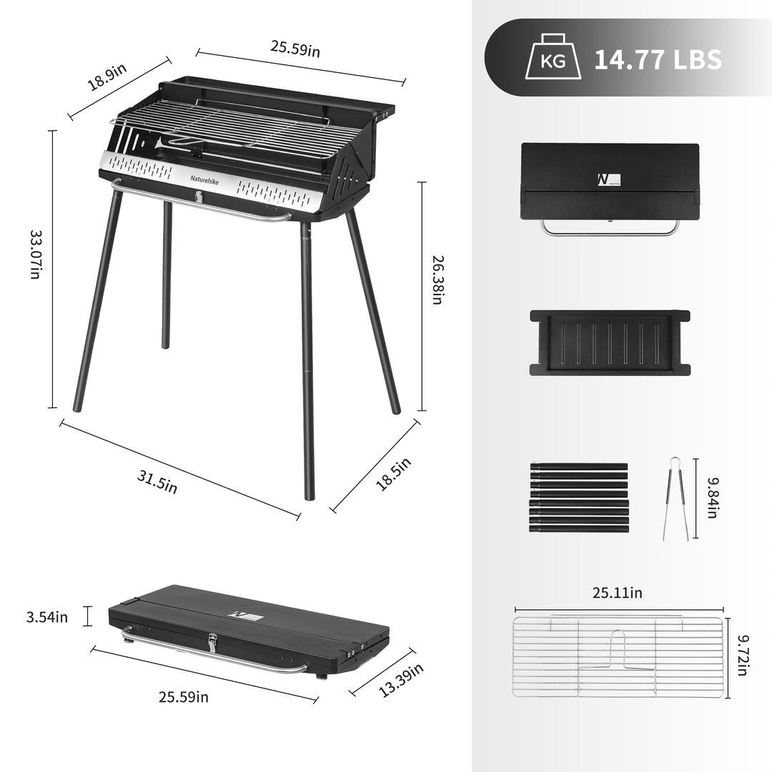 Moyan™ Upright Folding BBQ Grill