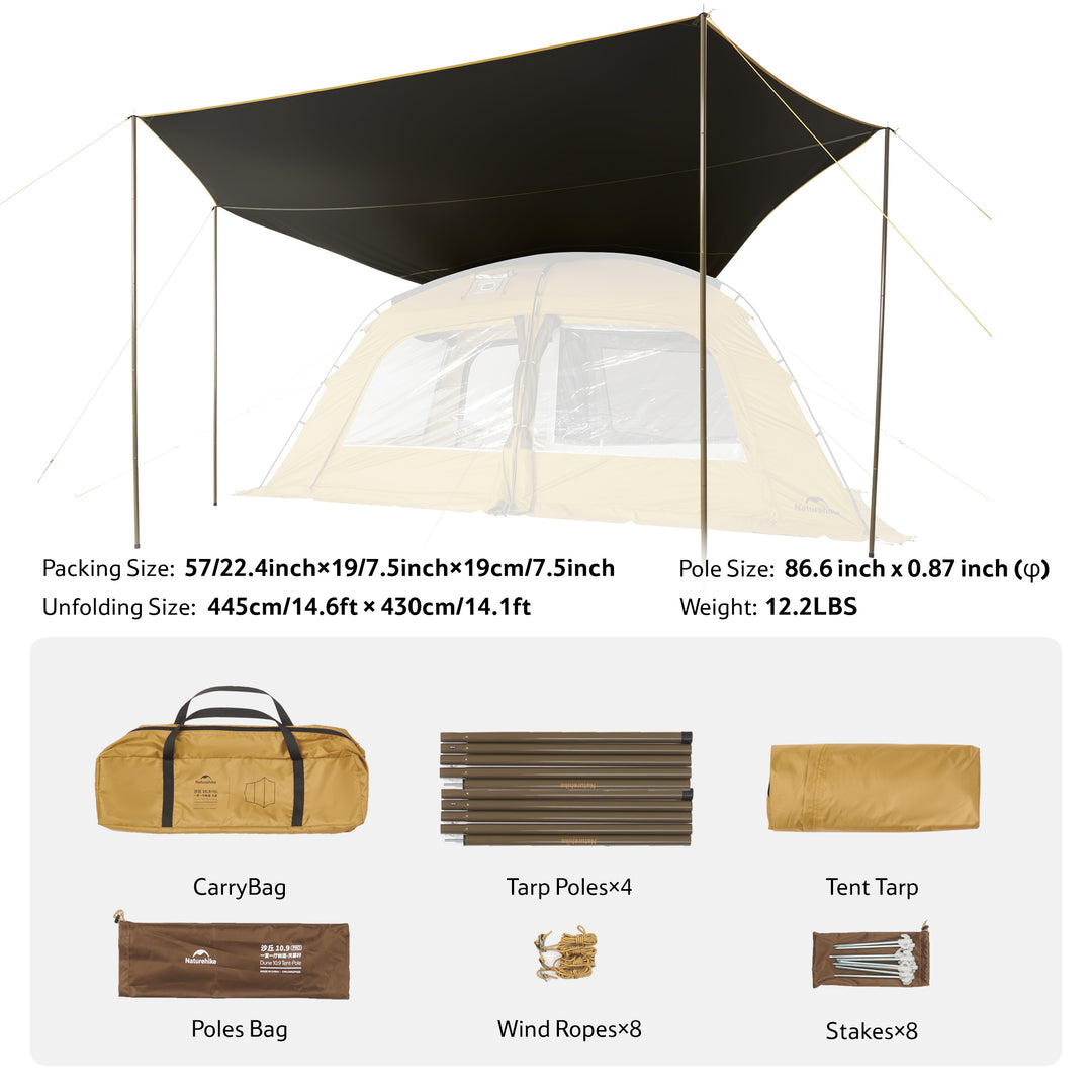 pro tent gmbh im brühl 1 65589 hadamar Dune™ 10.9 Pro 4-Person Hot Tent