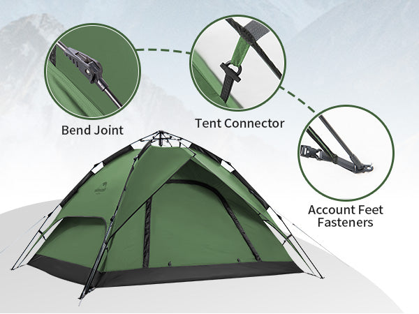 4 People Pop-up Camping 4 Season Tent