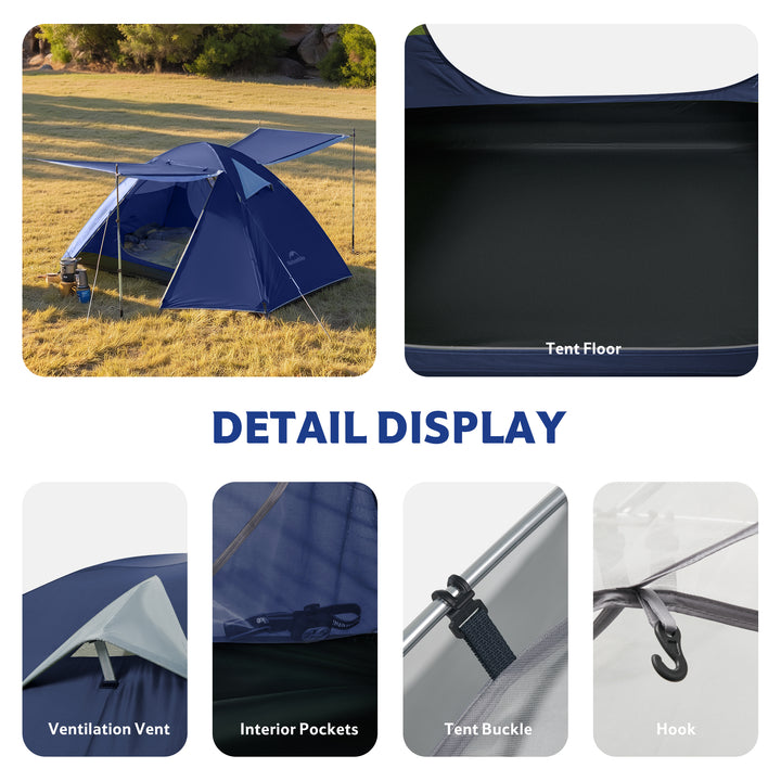 Tienda de campaña para mochileros Bleik™ para 3 personas