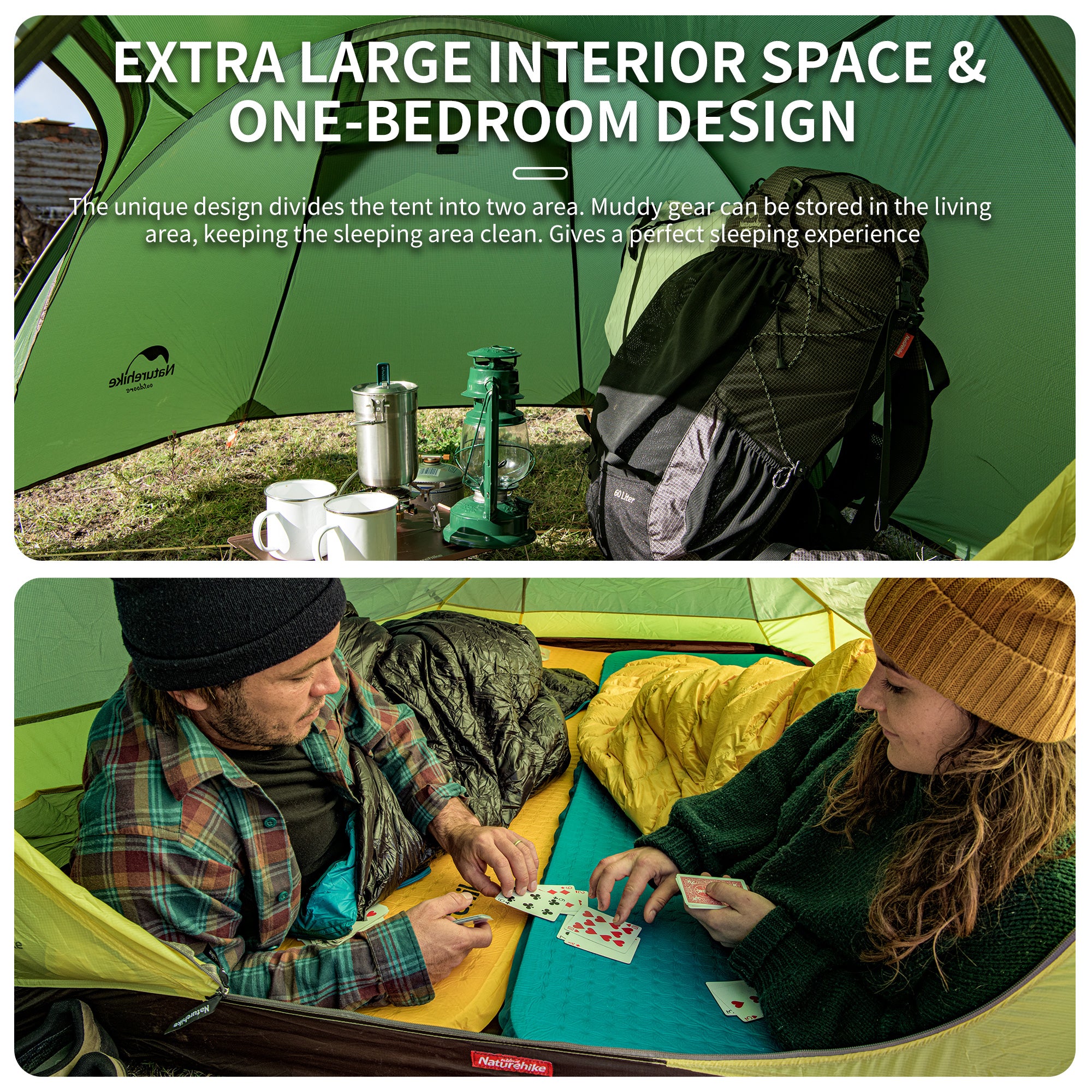 Opalus™ 2人用 4シーズン トンネルテント – Naturehike
