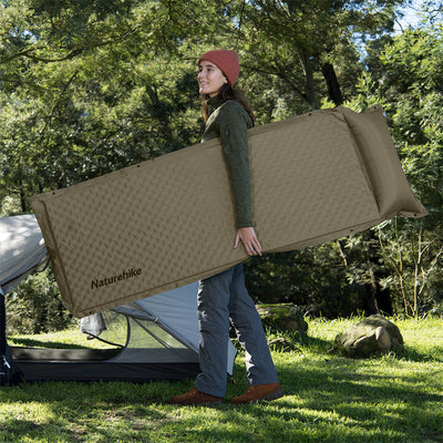 An image of a Naturehike D01 Auto Inflatable Mattress with Built-in Pillow EU by Naturehike official store
