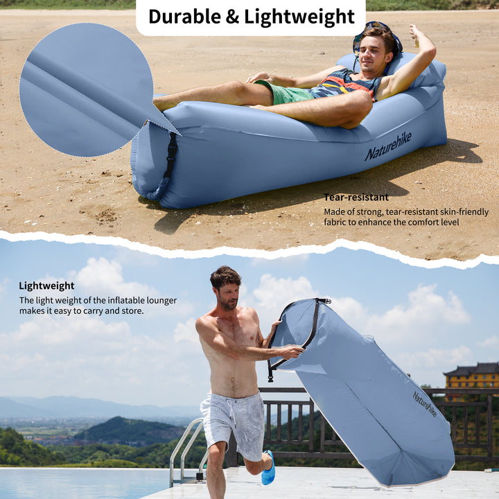 Double Lazy Inflatable Sofa With Pillow