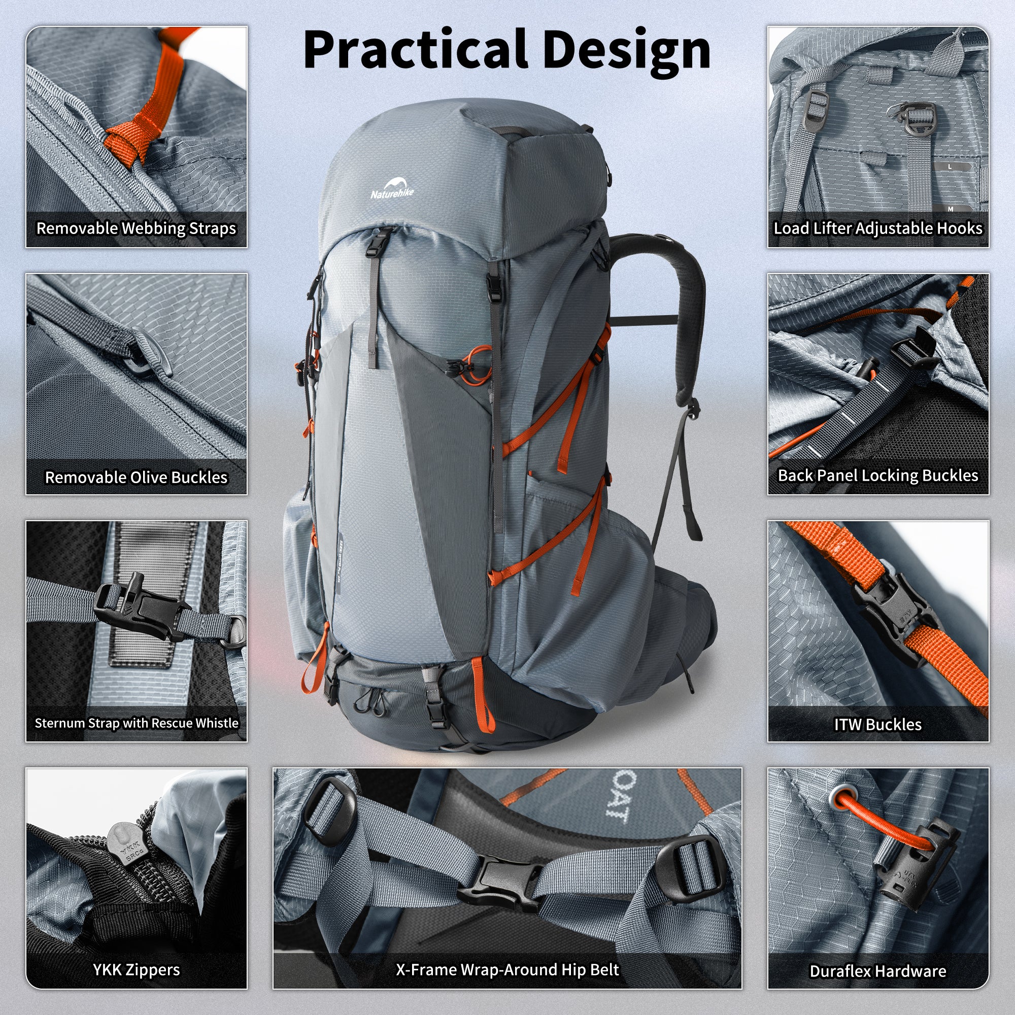 Seek Wind™ Pro Hiking Backpack - Naturehike